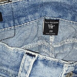 True Religion Men's Jeans in Light Blue Denim